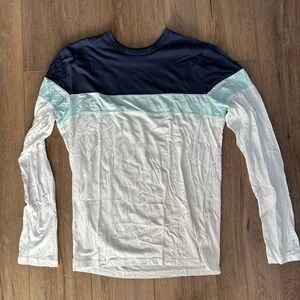 Marine Layer Signature Longsleeve Tee Coronet / Blue / Natural